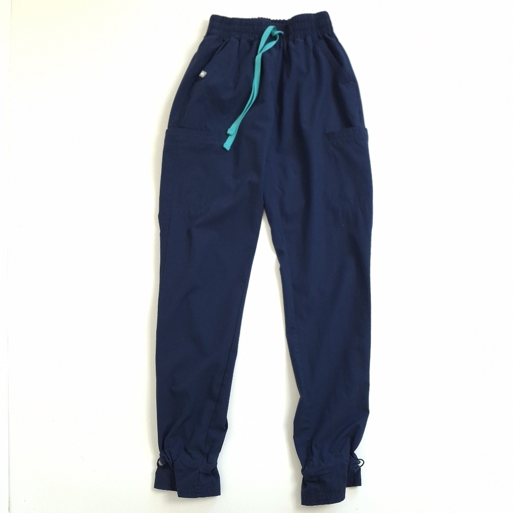 Figs Navy Saumer High Waisted Fionlite Jogger Scrub Pants XXS